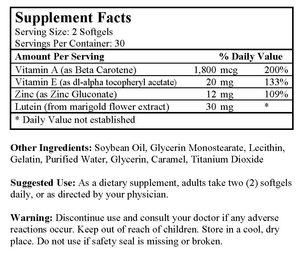 Eyes Aid Formula (60 Softgels)